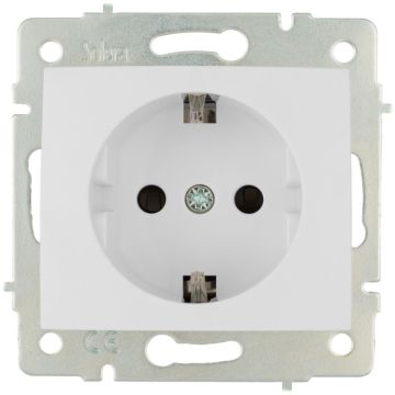 Base fija 2P+T, 16A 250V~. De empotrar.