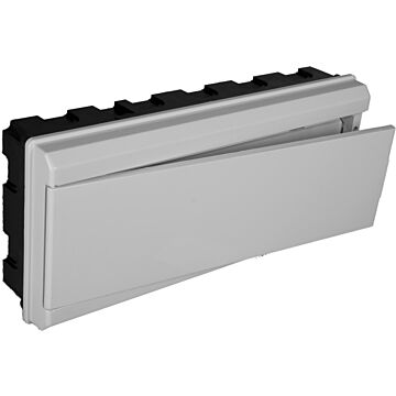 Caja de distribución de empotrar para 16 elementos + 4 precintables.