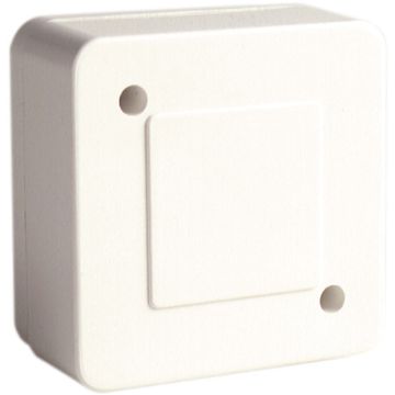 Caja de conexión de superficie. De 82 x 82 mm. Color blanco.