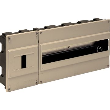 Caja de distribución de empotrar para 16 elementos + 4 precintables.