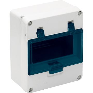 Caja estanca de distribución de 6 elementos. IP54.