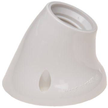 Portalámparas E-27 de superficie. 4A 250V. Zócalo curvo