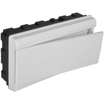 Caja de distribución de empotrar para 12 elementos + 4 precintables.