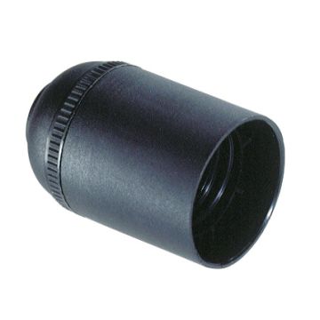 Portalámparas E-27. Conexión con tornillos. 4A 250V. Cuerpo liso.