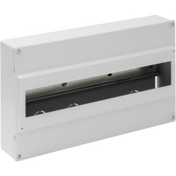 Caja de distribución de superficie para 18 elementos.