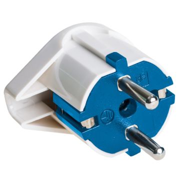 Clavija 2P+T, 16A 250V~. Color blanco
