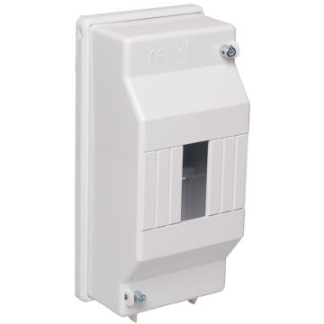 Caja de distribución de superficie para 4 elementos.