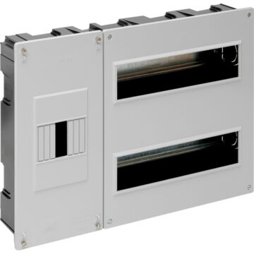 Caja de distribución de empotrar para 24 elementos + 4 precintables.