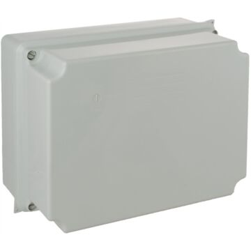 Caja estanca de conexión 220 x 170 x 140 mm sin conos. Color gris.