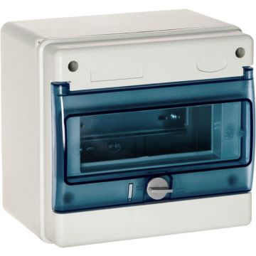 Caja industrial de distribución de 8 elementos.