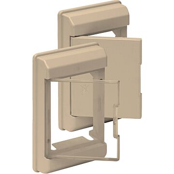 Marco color marfil y puerta transparente para cajas Serie CLÁSICA. Para cajas refs  695 et 699.