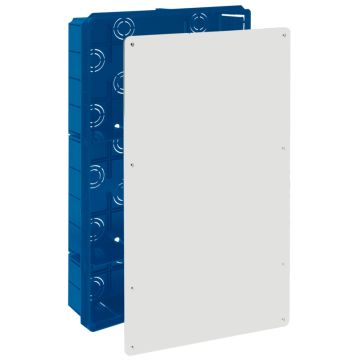 Caja de conexión de empotrar en tabique hueco. De 300 x 500 x 60 mm. Tapa con tornillos.