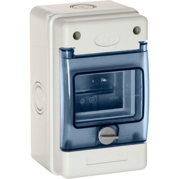 Caja industrial de distribución de 4 elementos.
