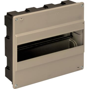 Caja de distribución de empotrar para 10 elementos.