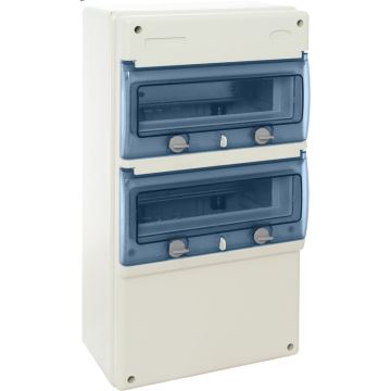 Caja industrial de distrución de 22 elementos.