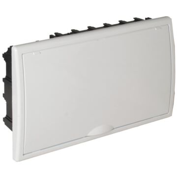 Caja de distribución de empotrar para 12 elementos + 4 precintables.