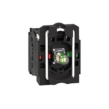 Conjunto Completo De Cuerpo/contacto Y Bloque Luminoso, Harmony Xb5, Xb4, Blanco, Con Cuerpo/anillo De Fijación, Led Universal, 110...120v, 1no + 1nc