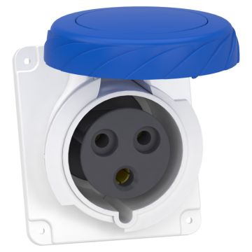 Toma Panel En Ángulo Pk Pratika Con Conexión 32 A Ip 67 220 V 2 Polos T50-60 Hz