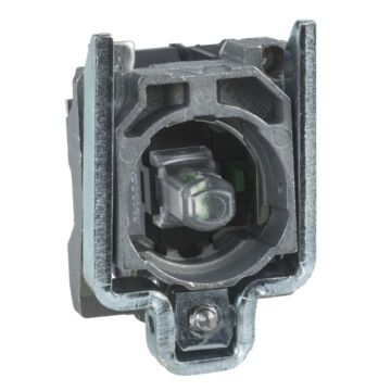 Cuerpo Diámetro 22mm 24v 1 Na Con Led Amarillo Tornillo Embellecedor Metálico