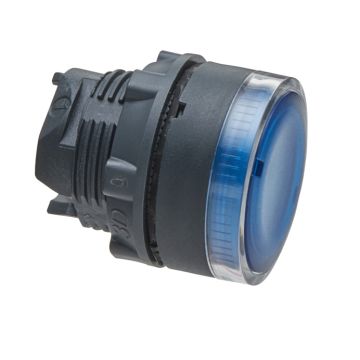 Cabeza Pulsador  Luminoso Ras Ba9s Azul