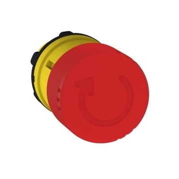 Harmony Xb5 - Cabeza Parada De Emergencia, Plástico, Seta Roja Ø30, Ø22, Giro Del Gatillo Para Liberar
