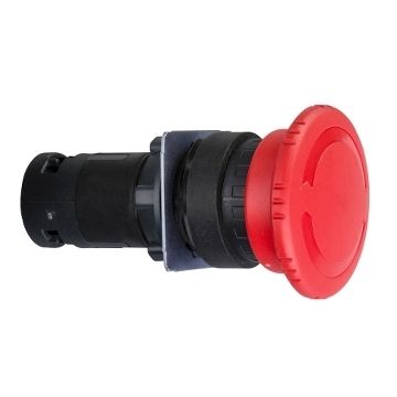 Pulsador De Emergencia Ø 22 - Cabeza Seta Roja Ø40mm - Girar Para Liberar 1no+1nc
