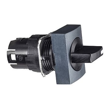 Cabeza Selector Negro Rectangular Ø 16 - 3 Posiciones Fijas