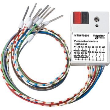 Knx - Interface De Pulsadores Empotrar 4 Elementos