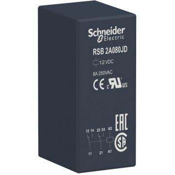Zelio Relay - Relé De Interfaz Enchufable, 8 A, 2 Nanc, 12 V Cc