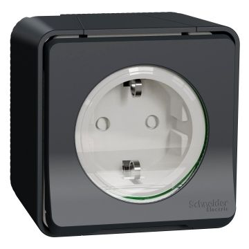 Mureva Styl Enchufe De Superficie Estanco Ip55 Gris