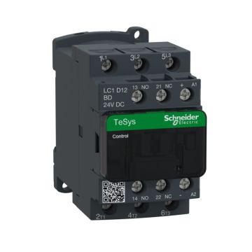 Contactor Tesys D - 3p(3 Na) - Ac-3 - <= 440 V 12 A - 24 V Cc Bobina