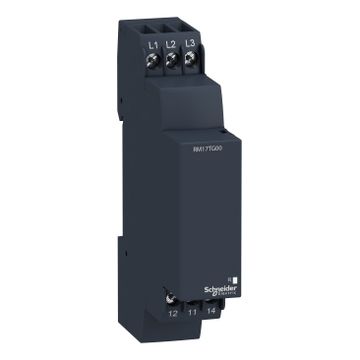 Zelio Control - Relé De Control De Alimentación Trifásico Modular, 5 A, 1 Nanc, 208...480 V Ca