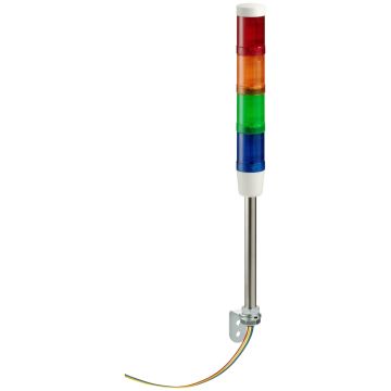 Banco De Indicadores Sin  Zumbador  + 4 Unidades Luminosas- Ø 45mm - 24vac/dc