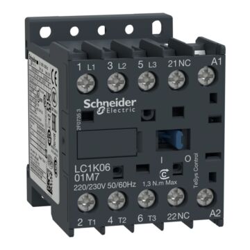 Contactor Tesys K - 3p(3 Na) - Ac-3 - <= 440 V 9 A - 220...230 V Bobina Ca