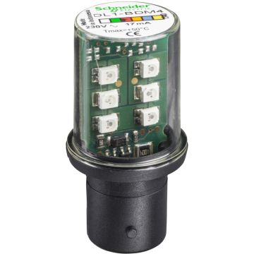 Bombilla Led Roja, Luz Fija - Ba 15d - 230 V