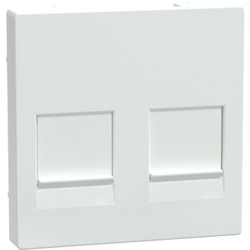 Tapa Rj45 Doble Keystone Elegance Bl.Act