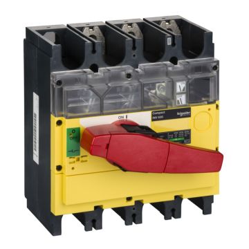 Interruptor Seccionador Interpact Inv 630 3p Punho Vermelho/face Frontal Amarela