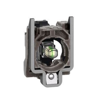 Conjunto Cuerpo/bloque Luminoso Completo, Harmony Xb4, Metálico, Blanco, Led Universal, Cuerpo/anillo De Fijación, 24v Ac/dc