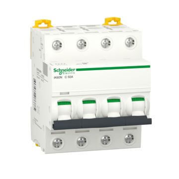 Interruptor Magnetotérmico; Acti9 Ik60n; 4p; 50 A; Curva C; 6000 A