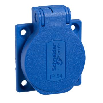 Toma Empotrable Con Brida; Pratika; 2p+t; 50x50 Mm; Ip54; 250 V