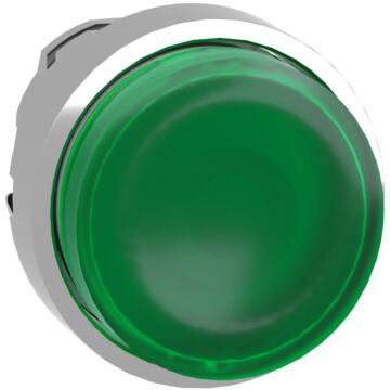 Cabeza Pulsador  Luminoso Sal Led Verde