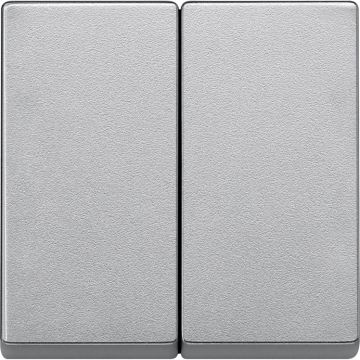 Tecla Doble Elegance Aluminio