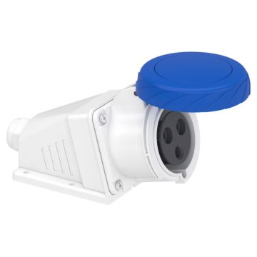 Pratika Socket - Screw - Angled - 32a - 2p + E - 200...250 V Ac - Wall