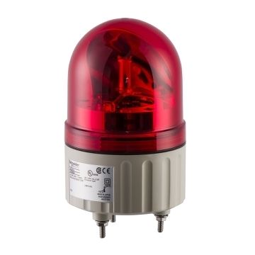 84mm Baliza Giratoria Roja 24vac-dc