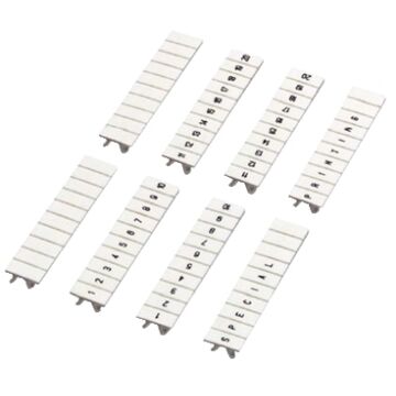 Clip In Marking Strip, 5mm, 10 Characters 11 To 20, Printed Horizonta