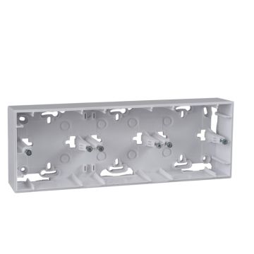 Caja Superficie Con 3 Elementos Serie Única Blanca Polar