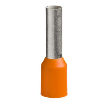 Ponteira Simples – Tamanho Médio – 4 Mm2 - Laranja