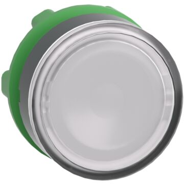 Cabeza Pulsador Rasante Transparente Blanco