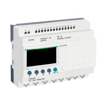 Zelio Logic - Relé Programable Compacto Zelio Logic - 20 E S - 24 V Cc - Sin Reloj - Pantalla