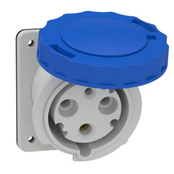 Pratika Base De Empotrar Con Salida Inclinada - 63a - 2p+t- 200...250 Vca Ip67